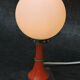 Vintage bedside lamp design orange 1960