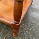 Vintage Louis Philippe coffee table in solid wood and glass, 110x55cm