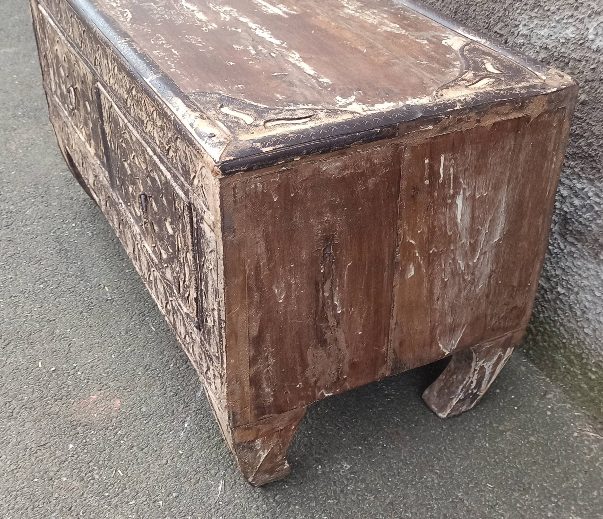 Small old chest with two drawers