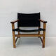 Mid-century desgn safari chair by Hyllinge Møbler Denmark , 1970’s