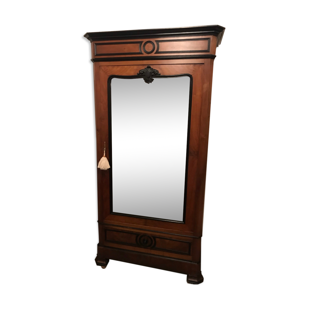 Armoire avec porte miroir style Napoléon III Selency