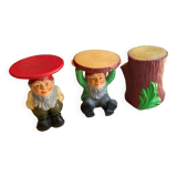 Set of three stools Gnomes, Kartell, Starck