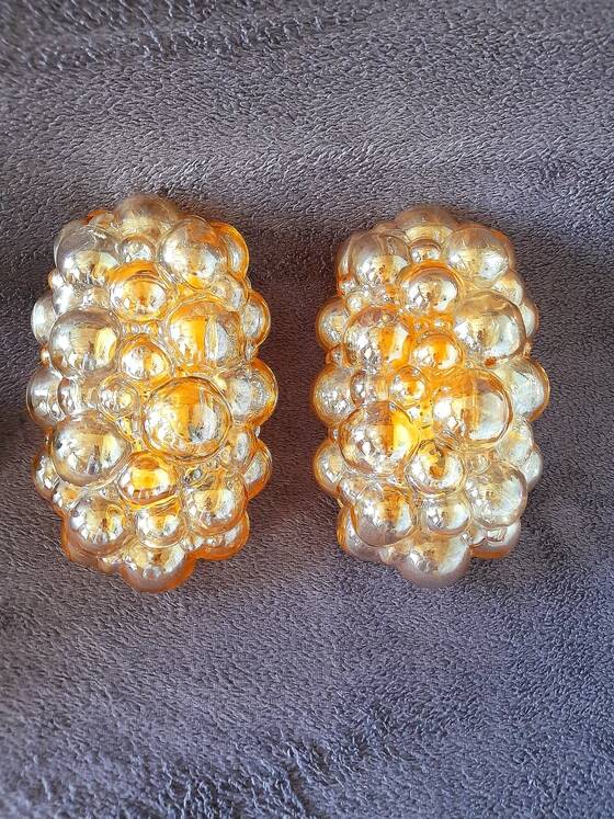 Pair of bubble wall lights by Helena Tynell from the 70s.