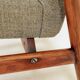 Scandinavian Lounge Chair Grey Soft Upholstery| Refurbished Vintage Ar