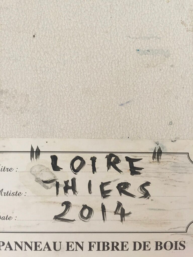 Huile sur panneau Daniel Thiers, Loire, 2014