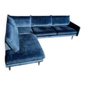 blue corner sofa