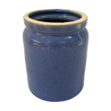 Blue pot in glazed stoneware - Bourdon Frères Paris