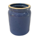 Blue pot in glazed stoneware - Bourdon Frères Paris