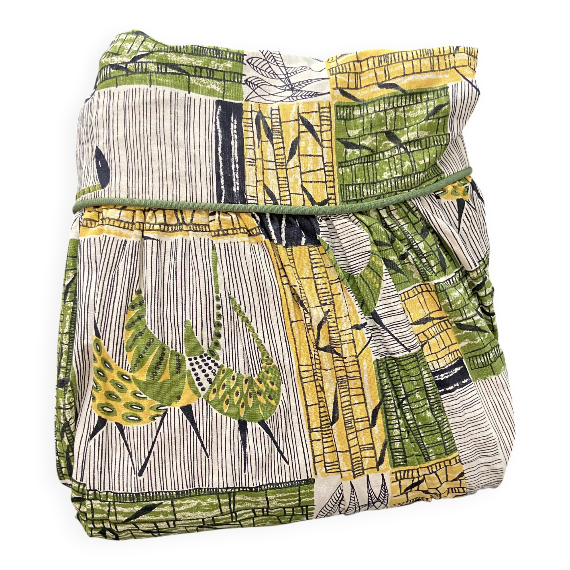 Couvre lit vintage tissu Boussac - Romanex