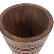 Vintage umbrella stand - holder oak basket storage design 60's minimalist