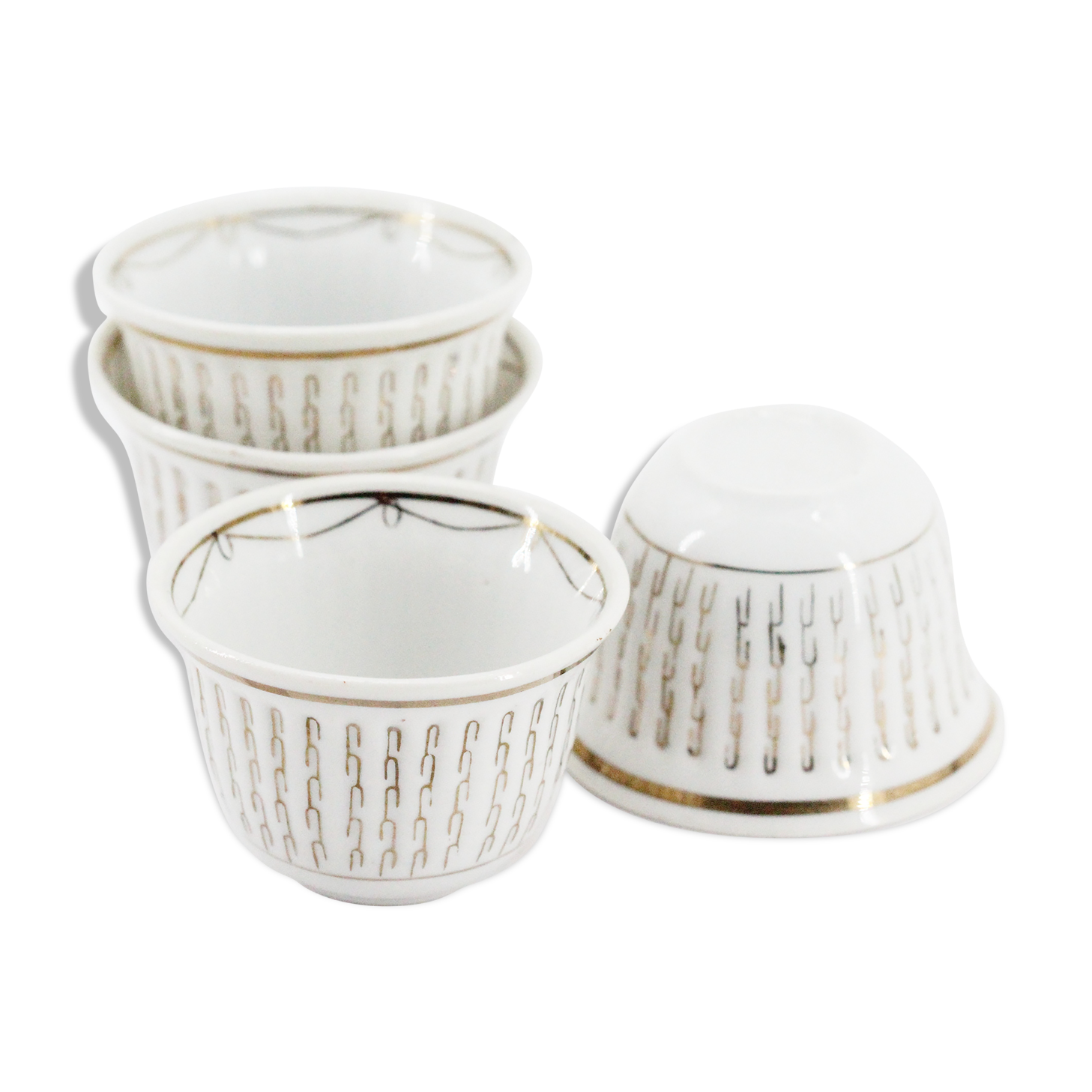 Set of 4 Moroccan ceramic cups