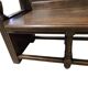 Vintage corner bench in wood in Henri II style