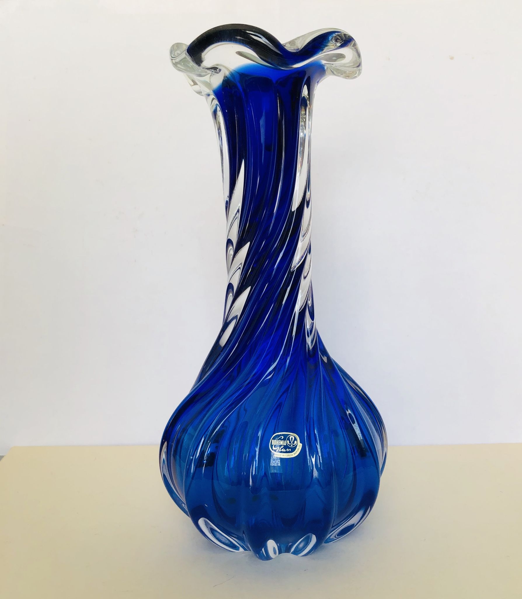 Vase en cristal de bohème