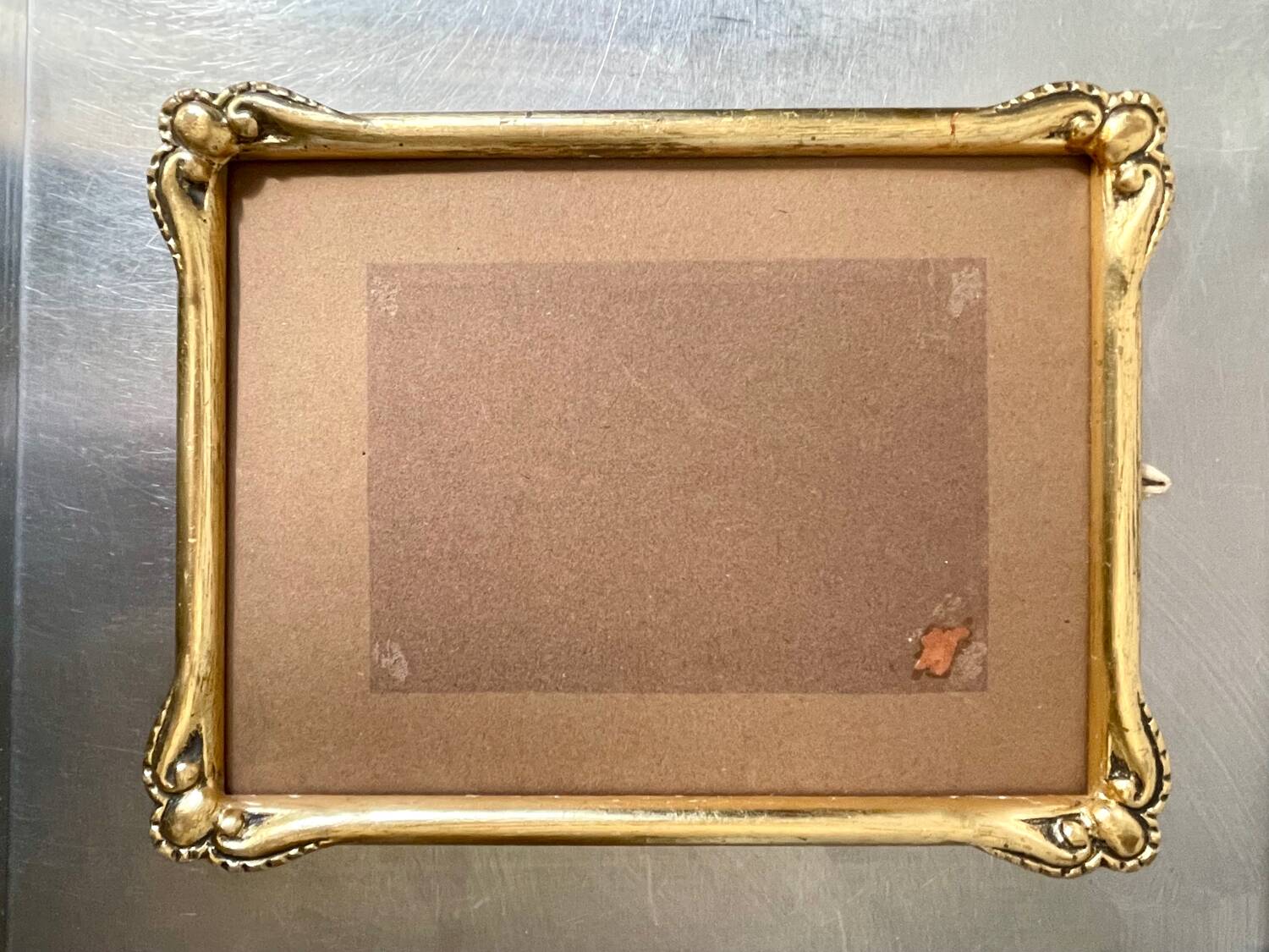 Antique gilded art nouveau  wooden frame 22 cm x 17.5 cm