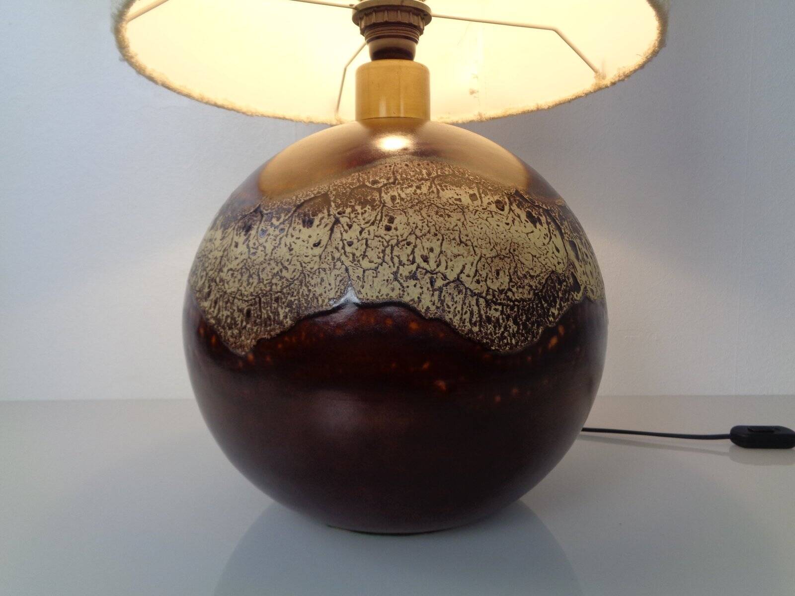 Pop Art German Ceramic Floor Lamp from Pan Keramik, 1970s