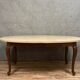 Louis XV game table with oval oak shape around 1850