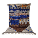 Beni Ouarain “Mosaic” Rug, Deep Blue and Earth, Artist's Piece 3x2M