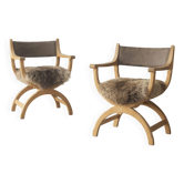 Henning Kjærnulf kurul, dining chair (pair)