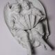 Fine bisque porcelain holy water font with two angels, antique, 1900-1930, Germany