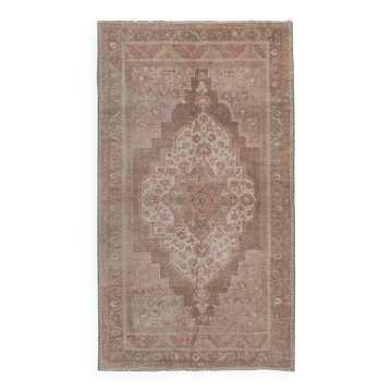Vintage Turkish handmade rug 203x358 cm