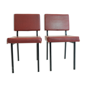 paire de chaises en skaï