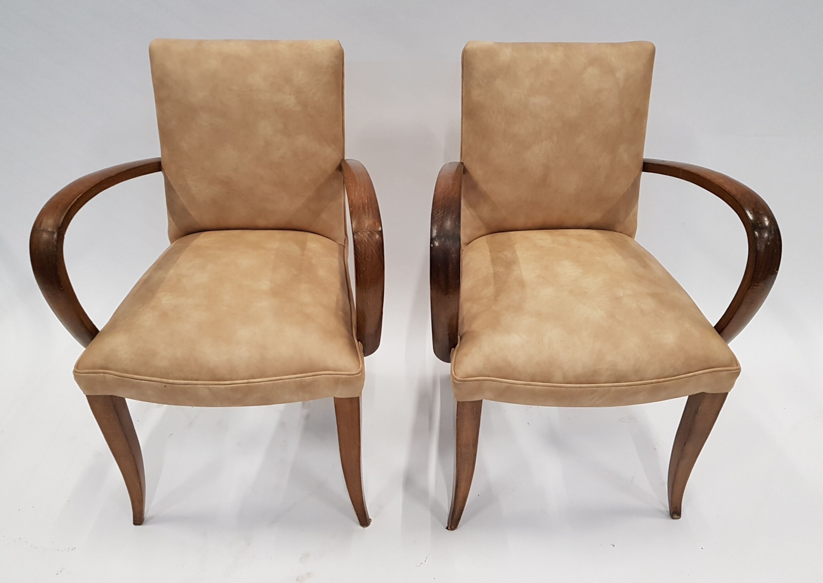 Pair of bridge chairs, 50s