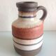 Beige and brown vase by Scheurich Keramik vintage 60s-70s