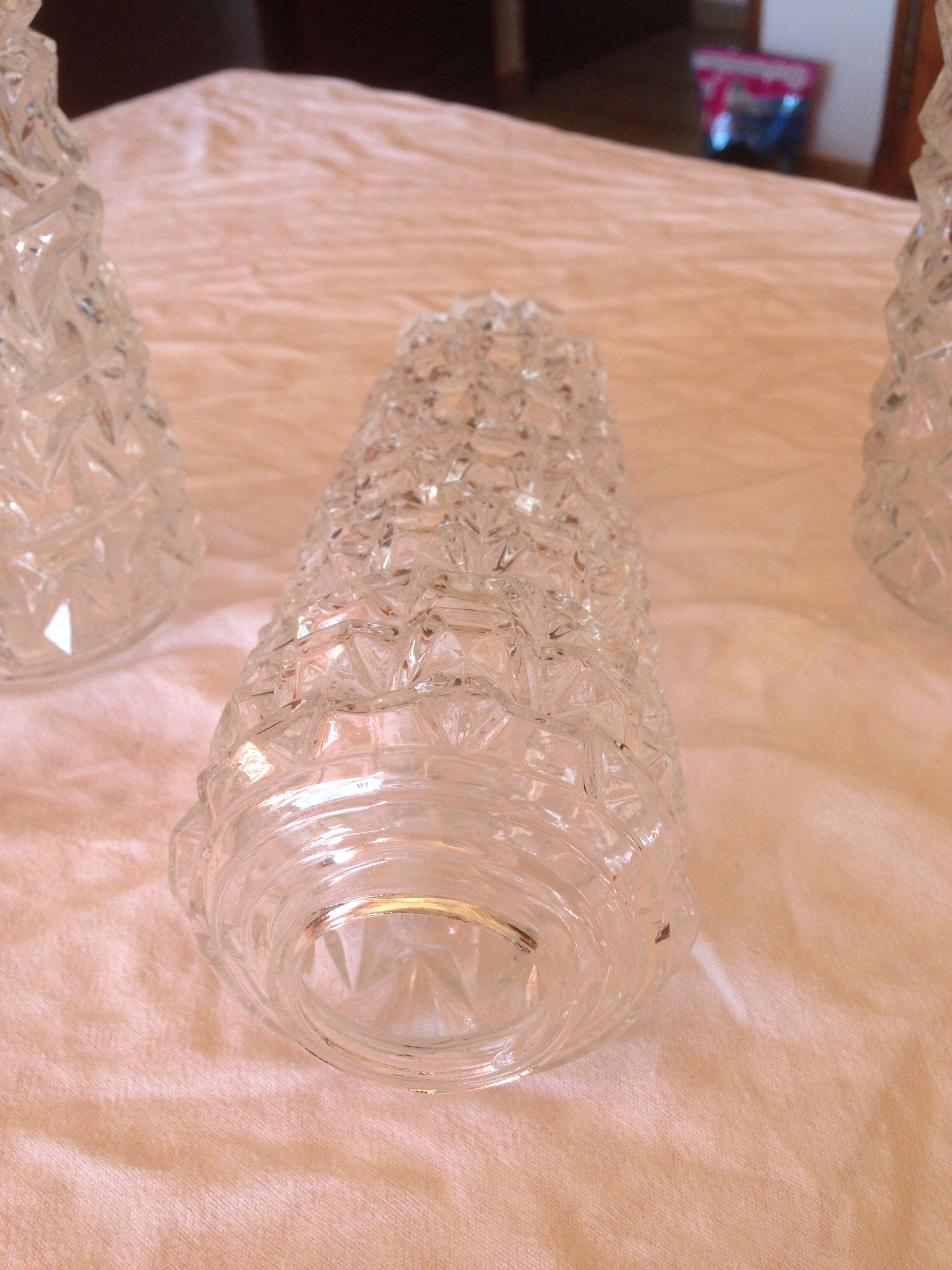 Vintage glass tulips