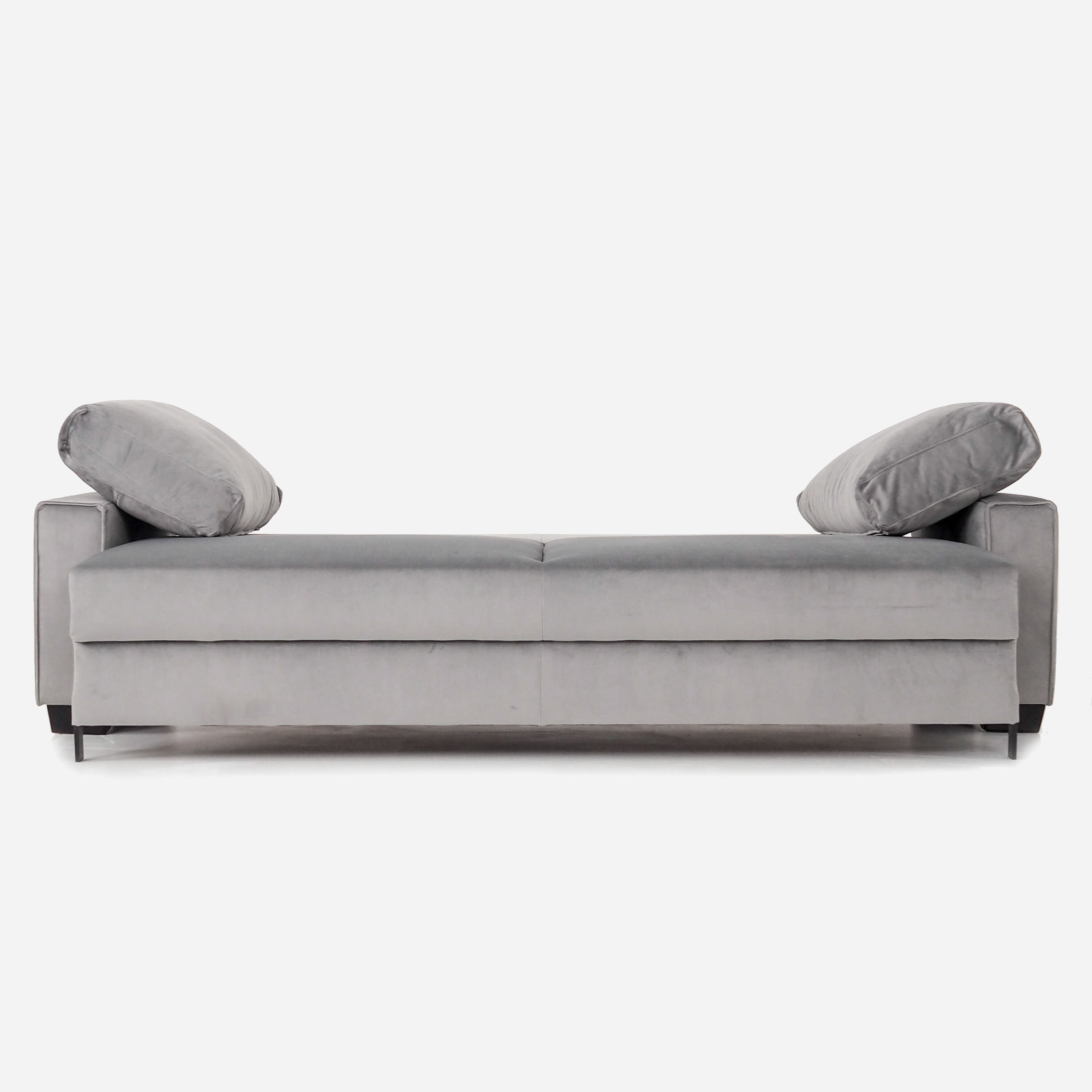 Canapé rejkiavik argent velour, design scandinave