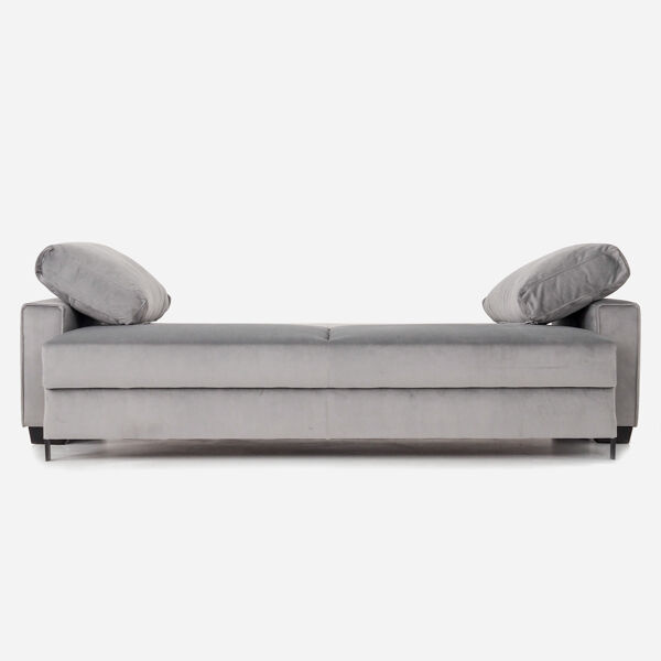 Canapé rejkiavik argent velour, design scandinave
