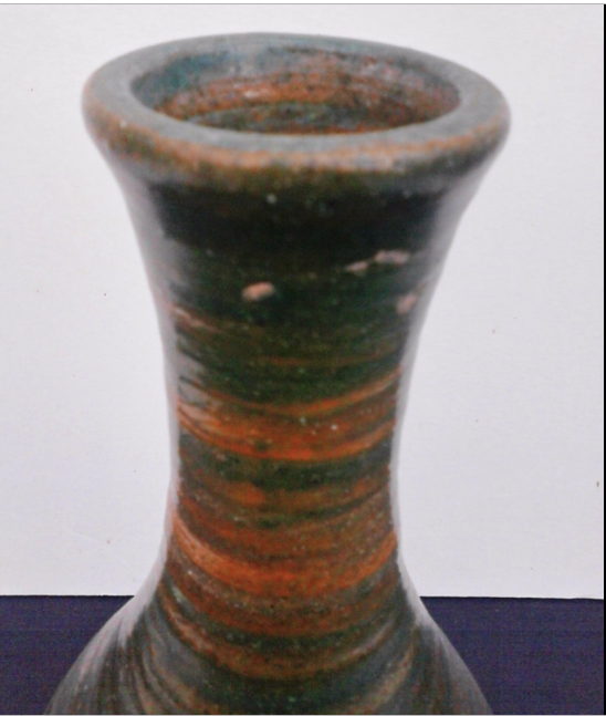 Ceramic vase signed.