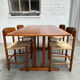 4 'J39' chairs and 'C18' shaker table, Børge Mogensen, FDB Møbler, Denmark