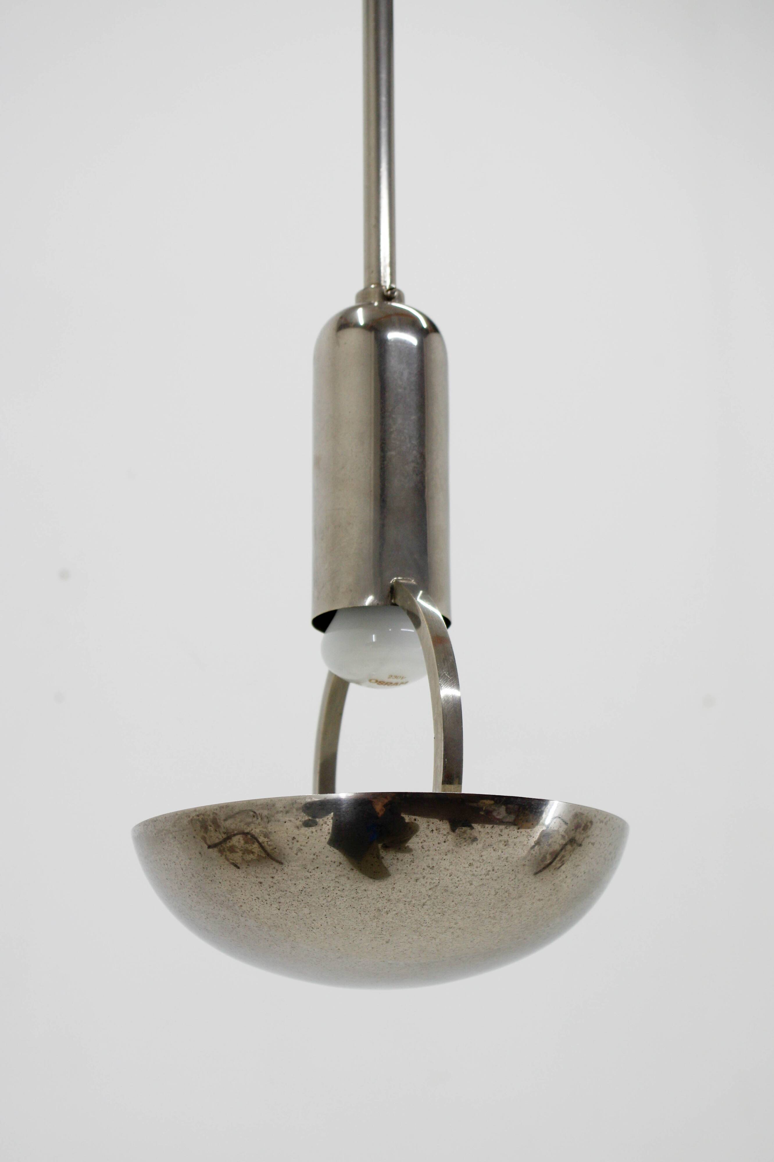Bauhaus / Functionalist Pendant, 1930s, Restored