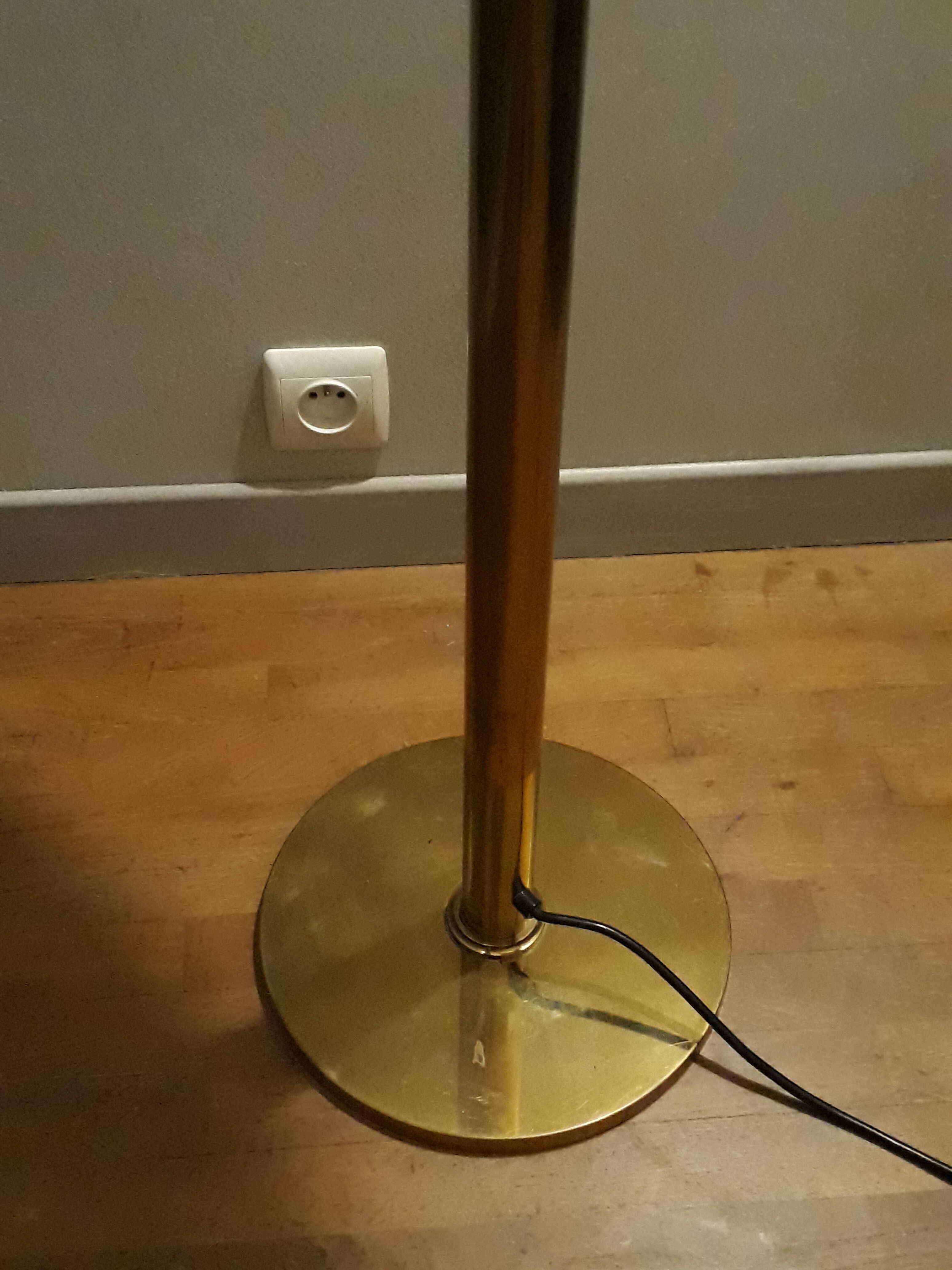 Lamp mushroom brass 70 s