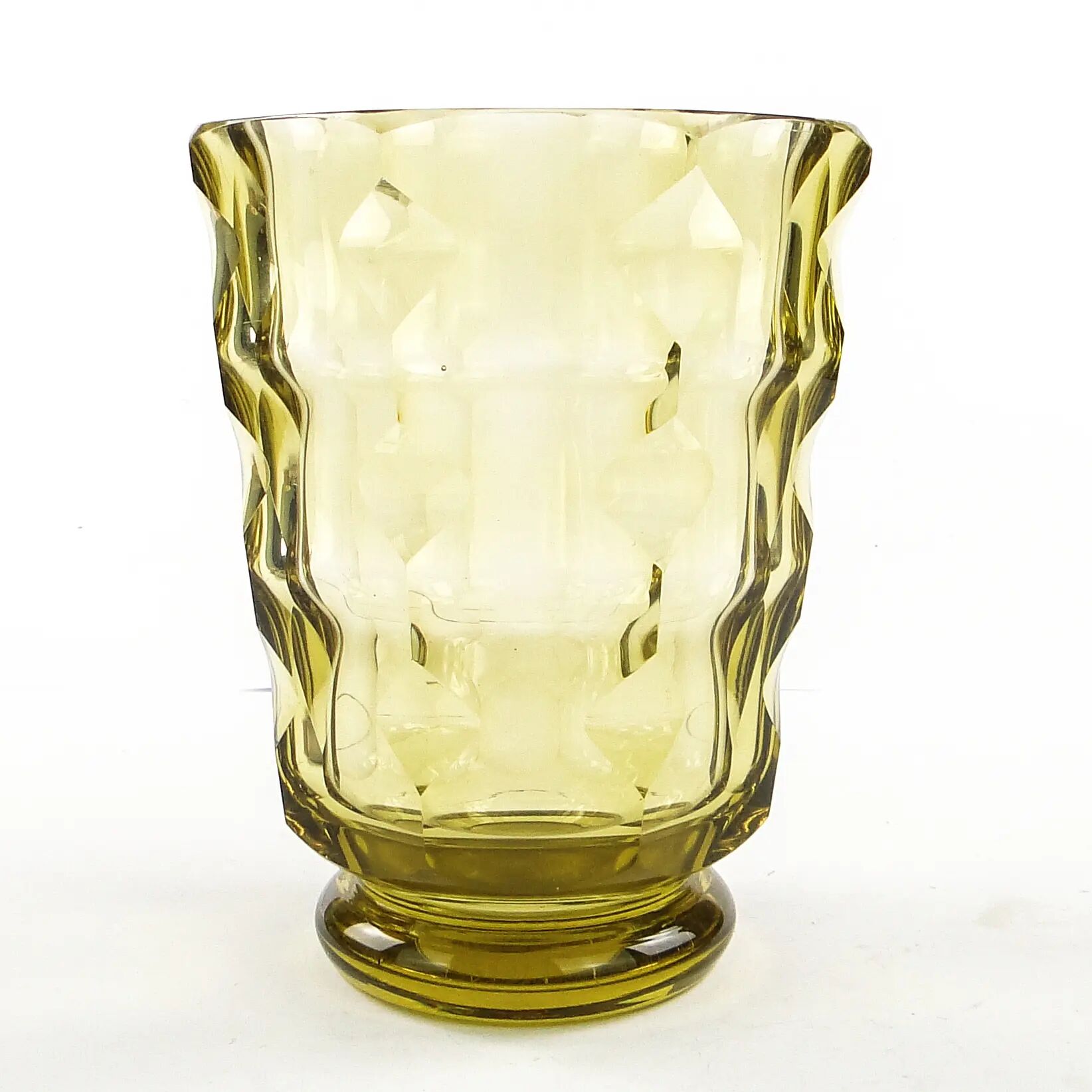 Vase, Art Deco, crystal, Moser, Czechoslovakia, 1930s