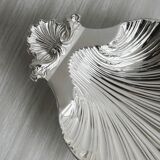 porte savon ou porte bijoux en métal brillant