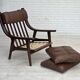 1970s, Danish design by H.J.Wegner, highback armchair, model GE530.