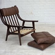 1970s, Danish design by H.J.Wegner, highback armchair, model GE530.