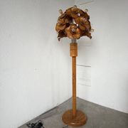 Lampadaire en orme motifs « fleurs », années 70