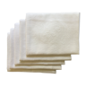 Set de 5 serviettes de table monogramme MG