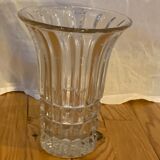 Tulip-shaped crystal vase