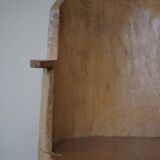 Chaise souche Wabi Sabi en bouleau massif, par un ébéniste suédois, Moderne, années 1950