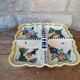 Old ceramic compartment plate HB Henriot Quimper