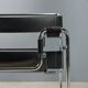 Fauteuil Wassily Gavina, design vintage Marcel Breuer, Italie, années 1970