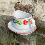 Porcelain sauce dish Alfoldi traditional Hungarian décor Vintage 70s-80s