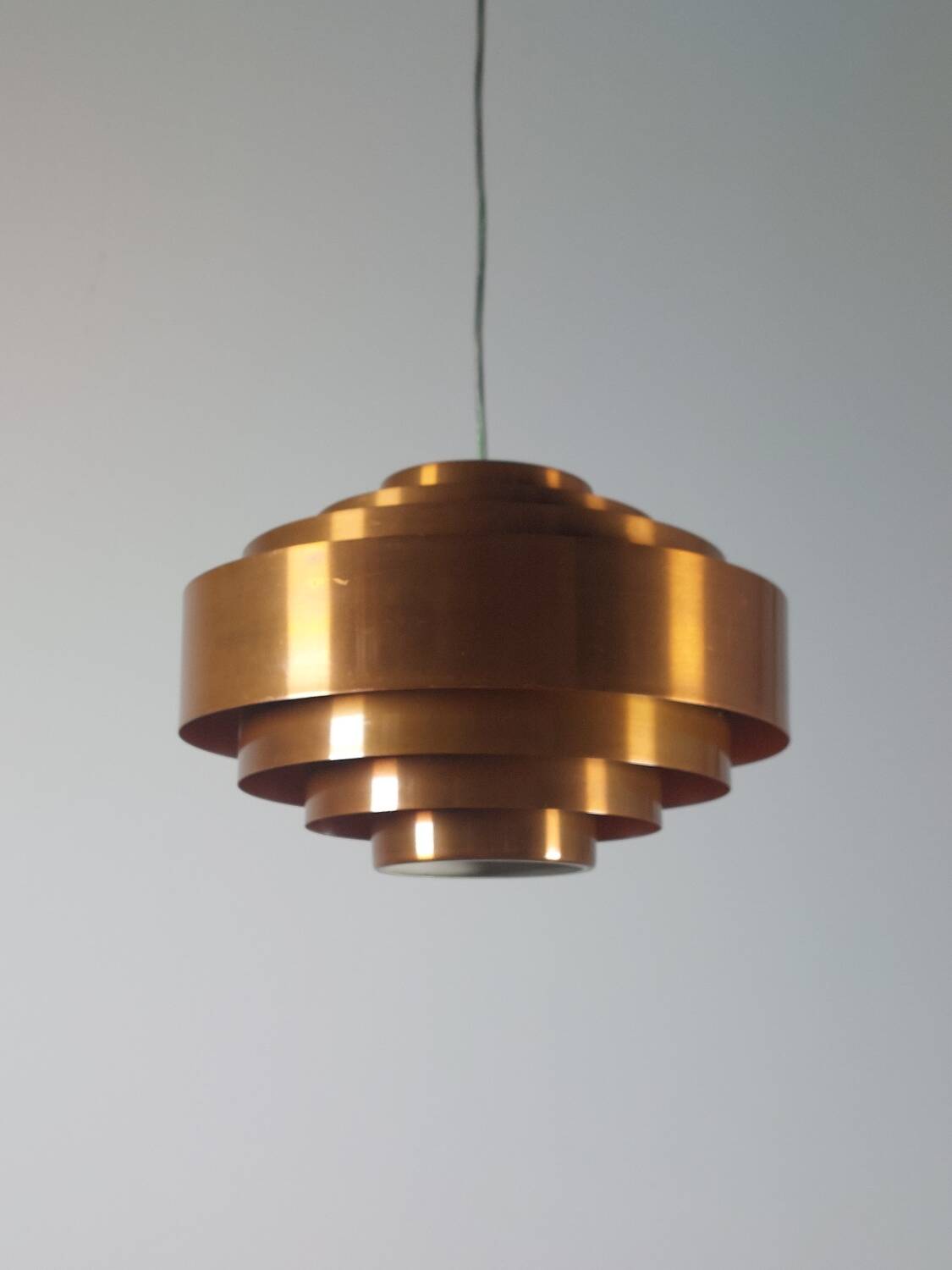 Suspension vintage mi-siècle Jo Hammerborg Ultra Copper Fog Morup