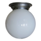 1950s Glass Globe Ceiling Light