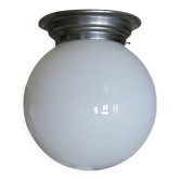 1950s Glass Globe Ceiling Light