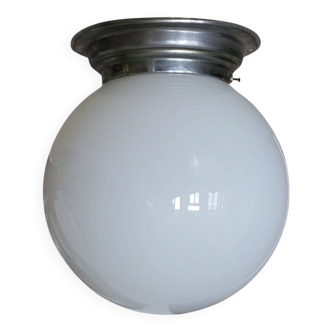 1950s Glass Globe Ceiling Light