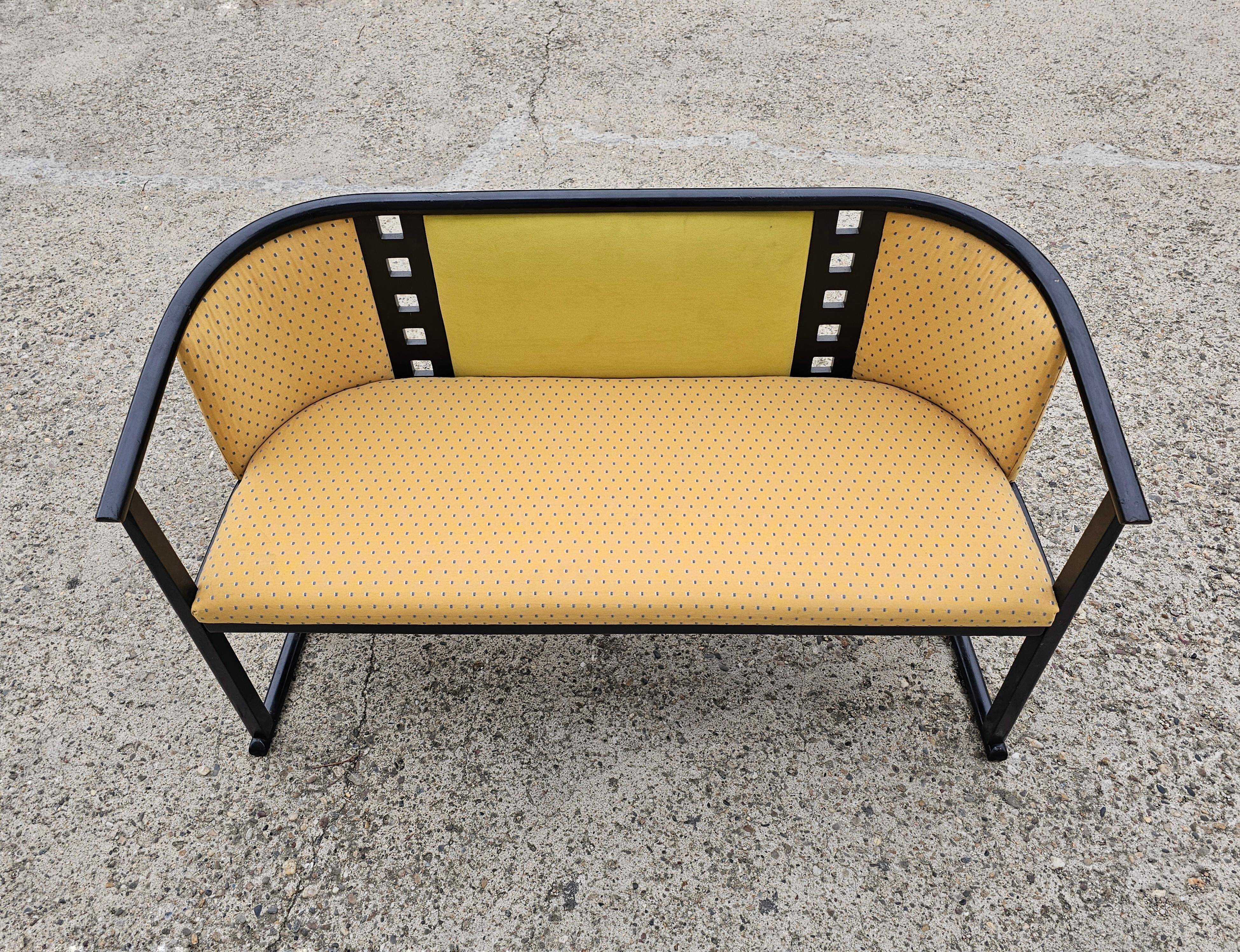 Canapé Jugendstil Josef Hoffmann curved wood beech